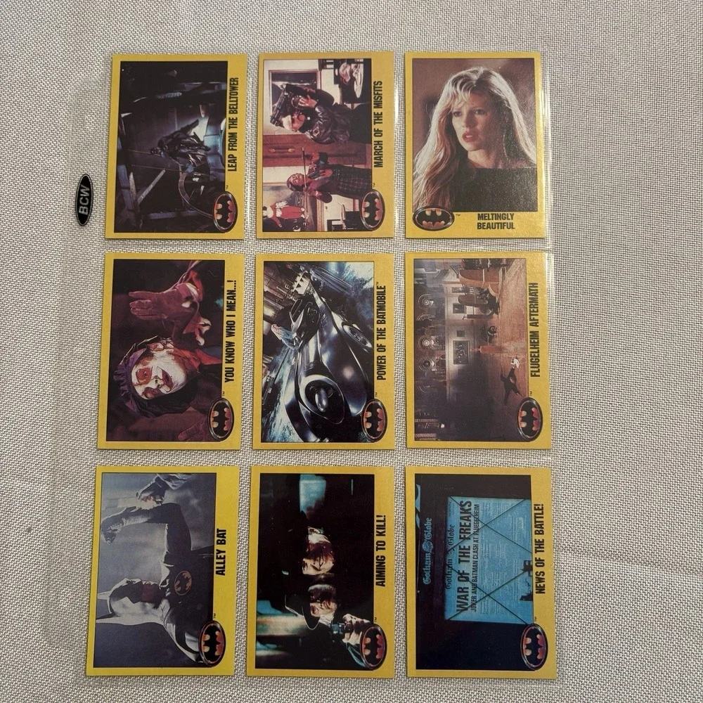 1989 Topps Batman Movie Picture Cards Series 2 Complete Set with 22 Stickers‎